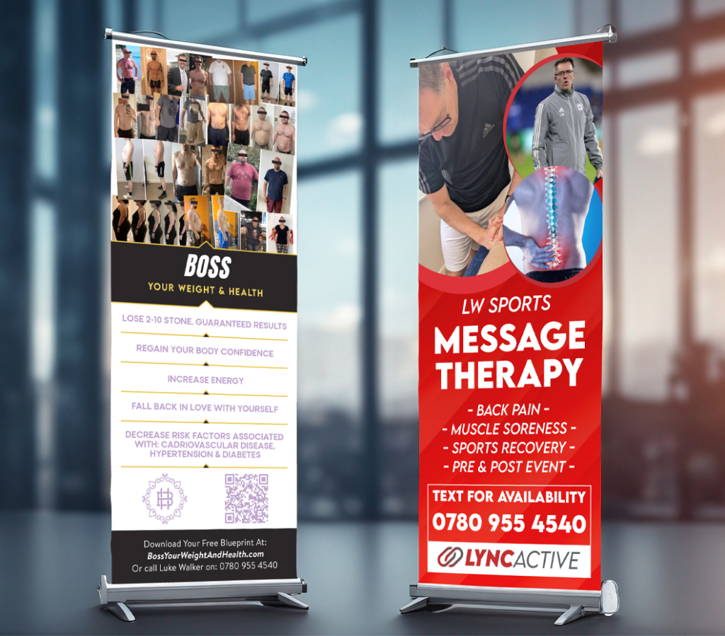 Luke walker massage therapy weight loss program banners